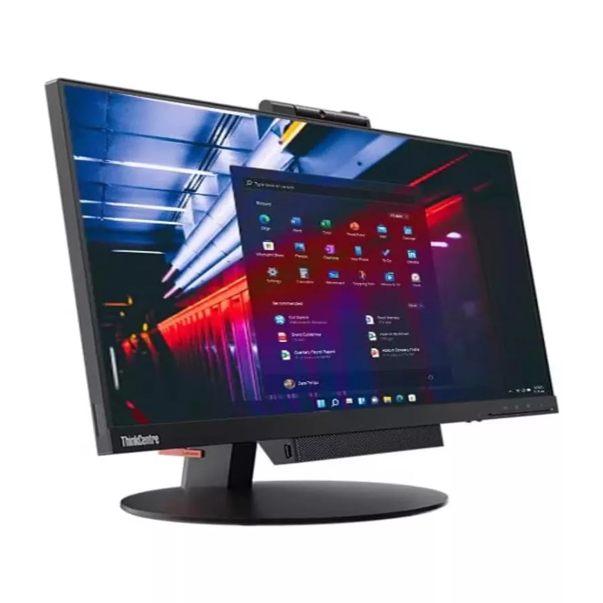 آل این وان استوک گرافیک دار 24 اینچی لنوو مدل Lenovo ThinkCentre TIO 24 Core i5 8500 8GB 256SSD Nivada Guadro P400 2GB