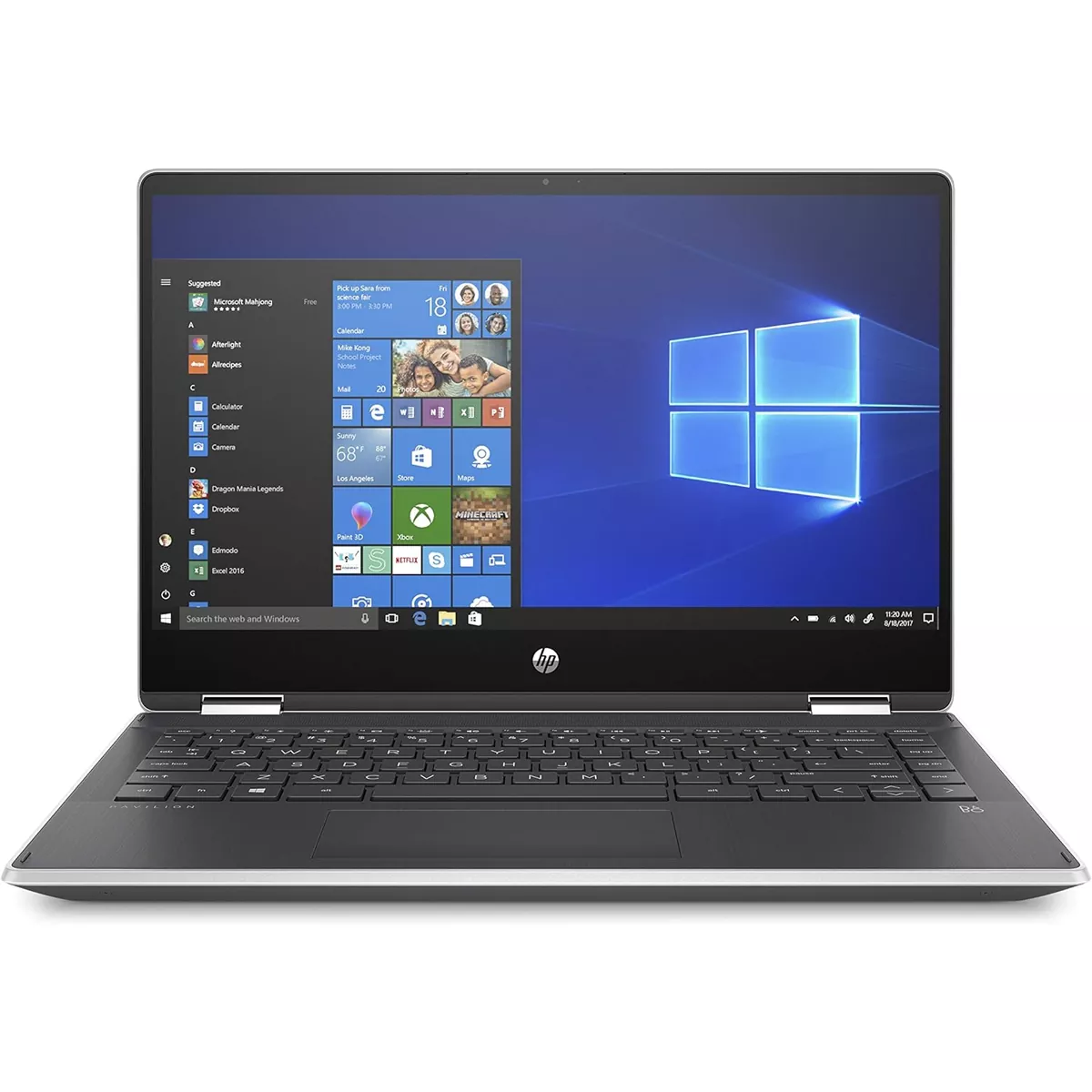 لپ تاپ استوک تبلت شو 14 اینچی اچ پی مدل HP Pavilion x360 14 2in1 14-dh Core i3 10110U 8GB 256SSD