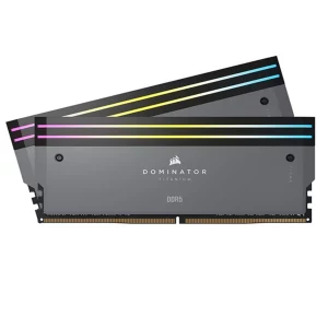 رم دسکتاپ استوک DDR5 دو کاناله 6000 مگاهرتز CL30 کورسیر مدل DOMINATOR TITANIUM  ظرفیت 32 گیگابایت