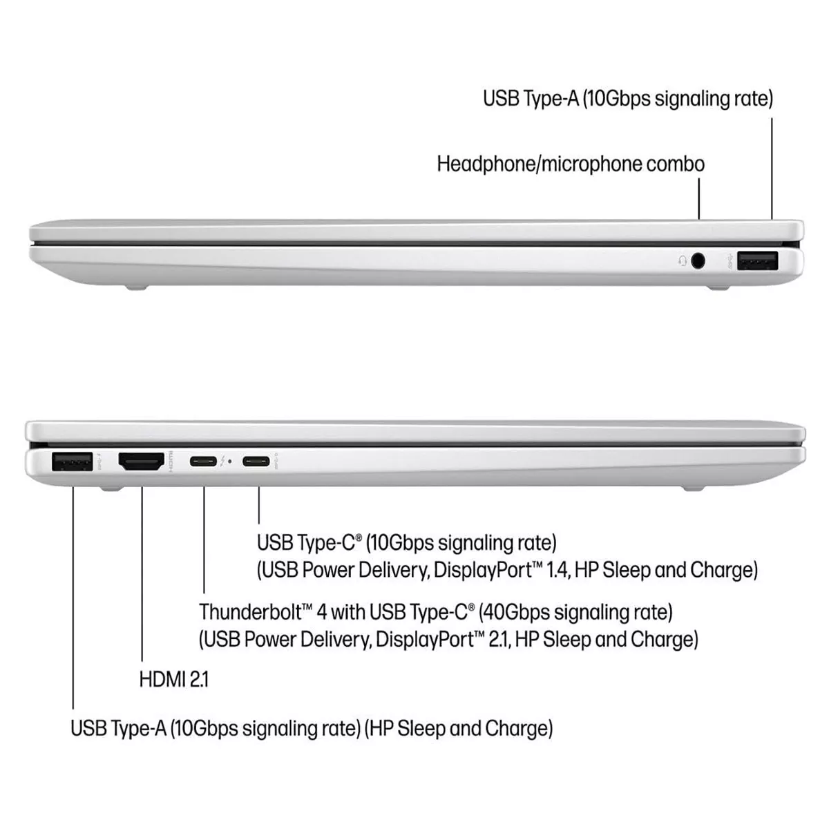 لپ تاپ استوک تبلت شو 16 اینچی اچ پی مدل HP ENVY 16 x360 2in1 Core Ultra 7 155U 32GB 512SSD