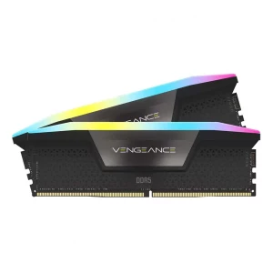 رم دسکتاپ استوک DDR5 دو کاناله 6800 مگاهرتز CL40 کورسیر مدل VENGANCE RGB BLACK ظرفیت 32 گیگابایت 