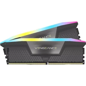 رم دسکتاپ استوک DDR5 دو کاناله 5600 مگاهرتز CL40 کورسیر مدل VENGEANCE RGB ظرفیت 64 گیگابایت