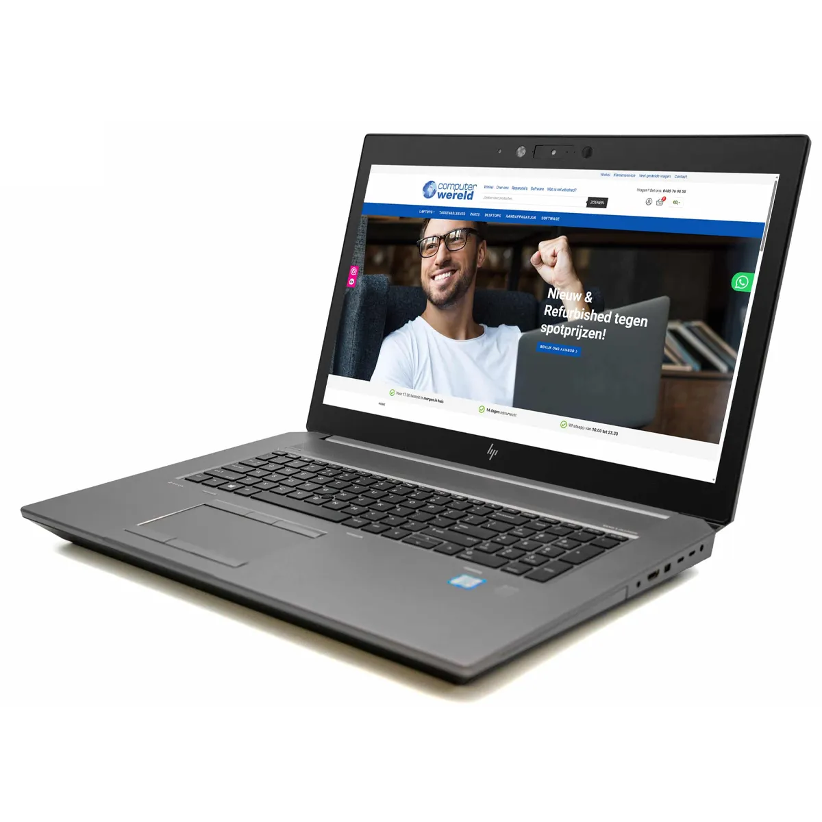 لپ تاپ استوک گرافیک دار 17.3 اینچی اچ پی مدل HP ZBook 17 G6 Core i7 9850H 16GB 512SSD NVIDIA Quadro RTX 3000 6GB