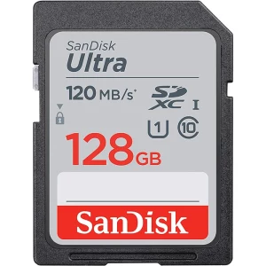 کارت حافظه استوک SDXC سن دیسک مدل Ultra کلاس 10 استاندارد UHS-I U1 سرعت 120MBps ظرفیت 128 گیگابایت