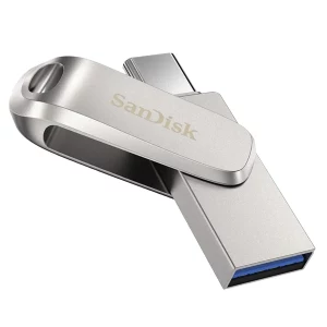 فلش مموری  استوک  سن دیسک مدل Ultra Dual Drive Luxe ظرفیت 1 ترابایت