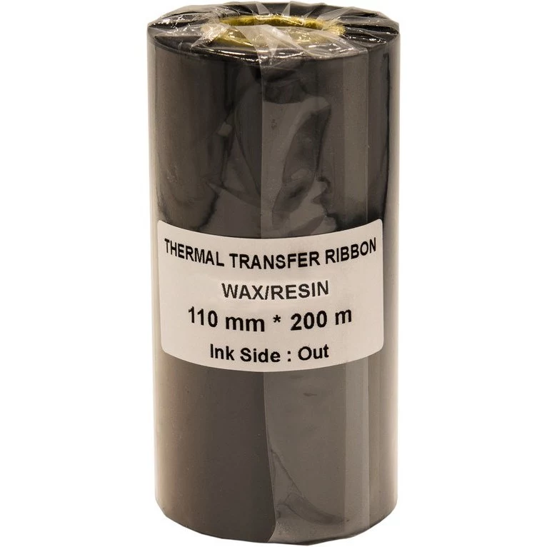 ریبون پرینتر لیبل زن مدل WAX RESIN 110mm x 200m دو عددی
