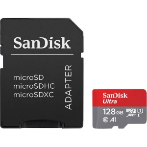 کارت حافظه استوک Micro SDXC سن دیسک UHS-i Class 10 همراه با آداپتور SD ظرفیت 128GB