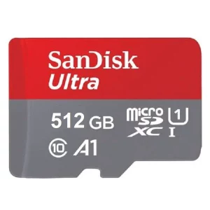 کارت حافظه استوک microSDXC سن دیسک مدل Ultra A1 کلاس 10 استاندارد UHS-I سرعت 120MBps ظرفیت 512 گیگابایت
