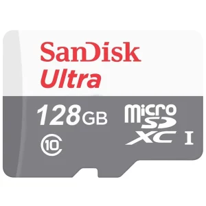 کارت حافظه استوک MicroSDXC سن دیسک مدل Ultra کلاس 10 استاندارد UHS-I U1 سرعت 100MBps ظرفیت 128 گیگابایت
