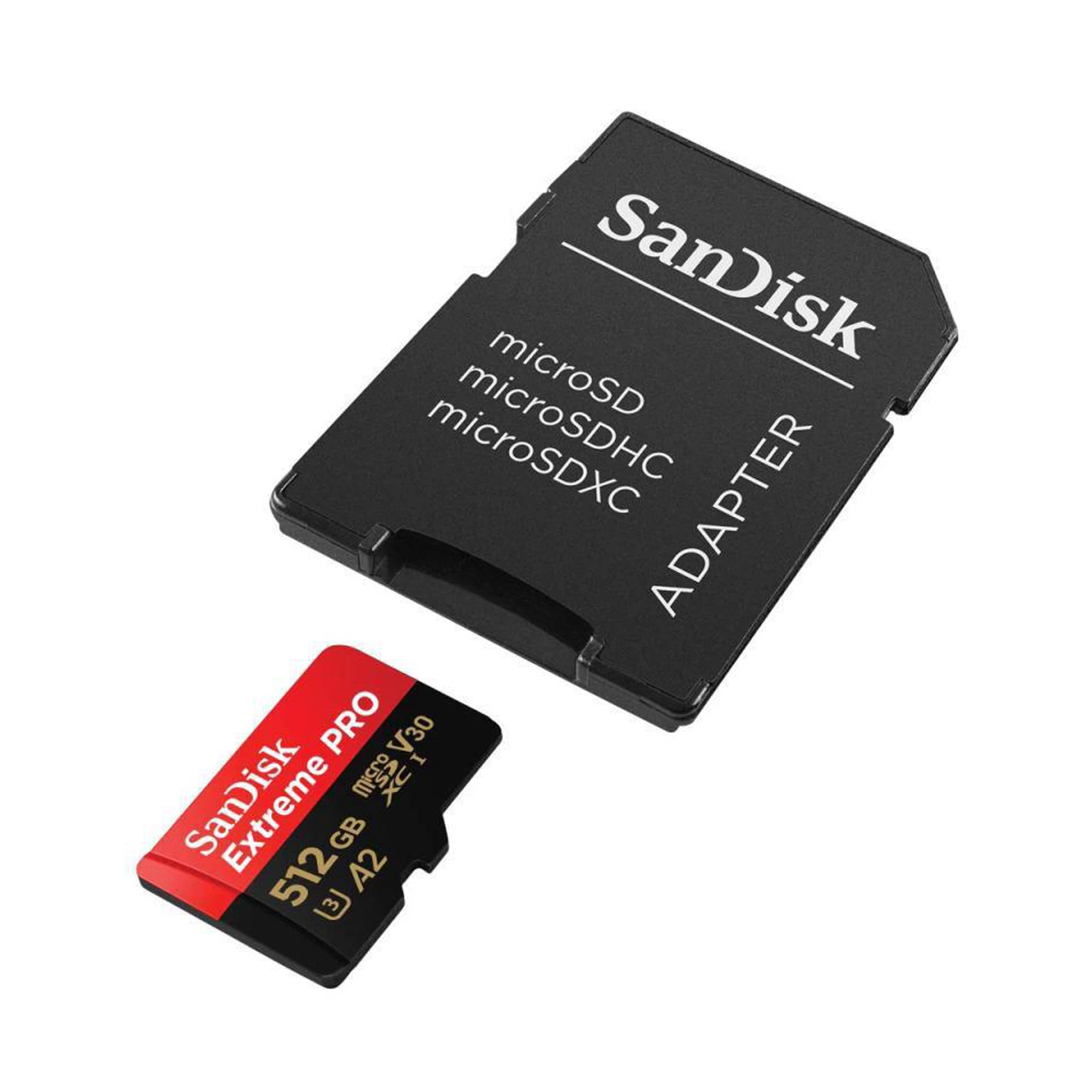 کارت حافظه استوک SDSQXCU سن دیسک مدل Extreme Pro 4k استاندارد UHS-I سرعت 200MBps ظرفیت 512 گیگابایت