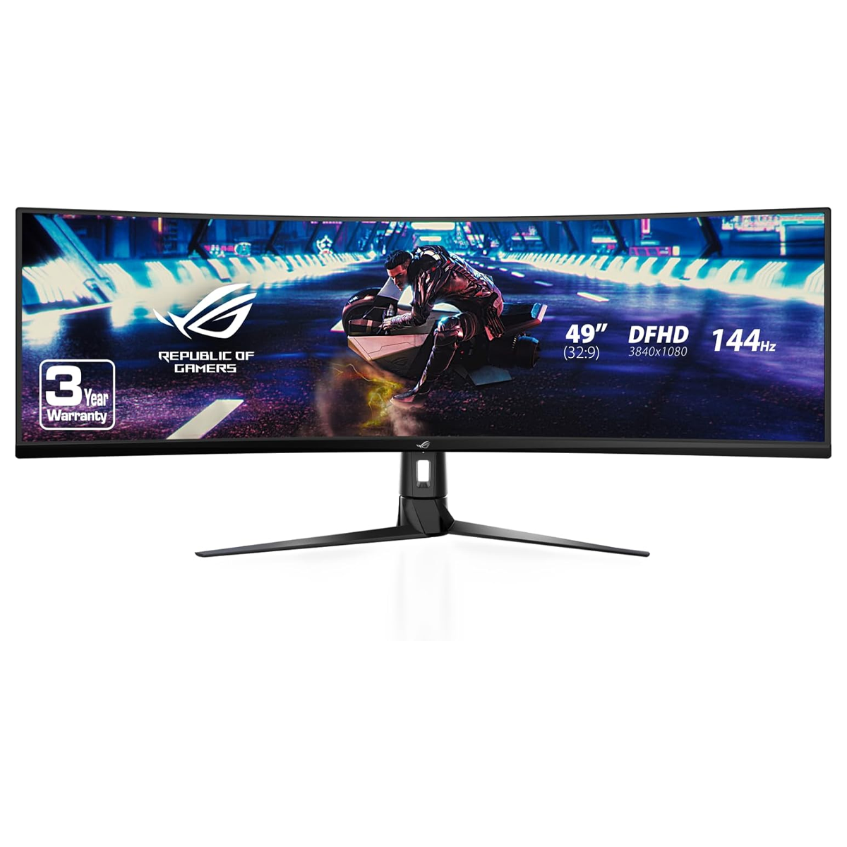 مانیتور استوک گیمینگ اسپیکردار 49 اینچی ایسوس مدل ASUS ROG Strix XG49VQ