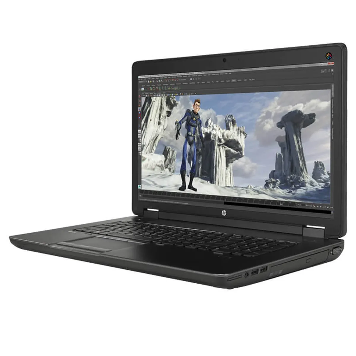 لپ تاپ استوک گرافیک دار 17.3 اینچی اچ پی مدل HP ZBook 17 G2 Core i7 4710MQ 8GB 256SSD K610M 1GB
