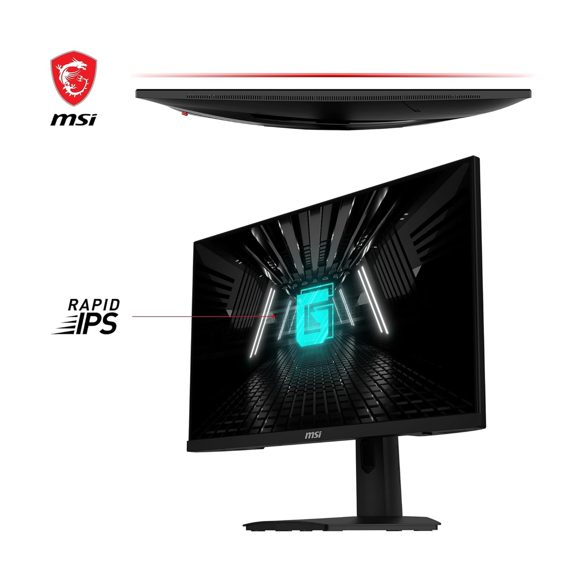 مانیتور استوک گیمینگ 24 اینچی ام اس آی مدل MSI G244F E2