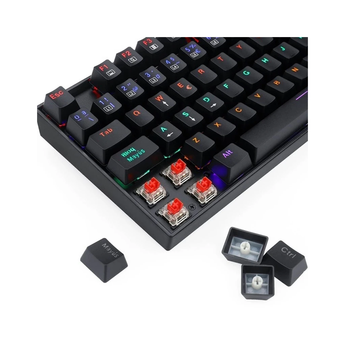 کیبورد استوک گیمینگ ردراگون مدل Redragon Kumara Pro K552P-WBS