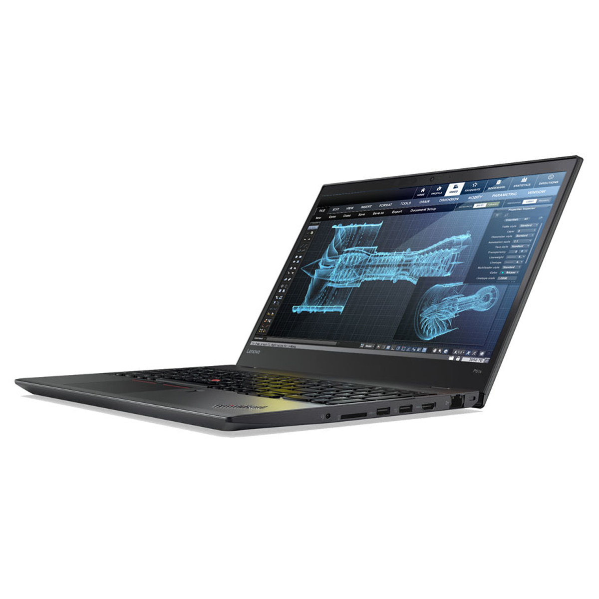 لپ تاپ استوک گرافیک دار 15.6 اینچی لنوو مدل Lenovo ThinkPad P51s Core i7 6500U 8GB 256SSD M520 2GB