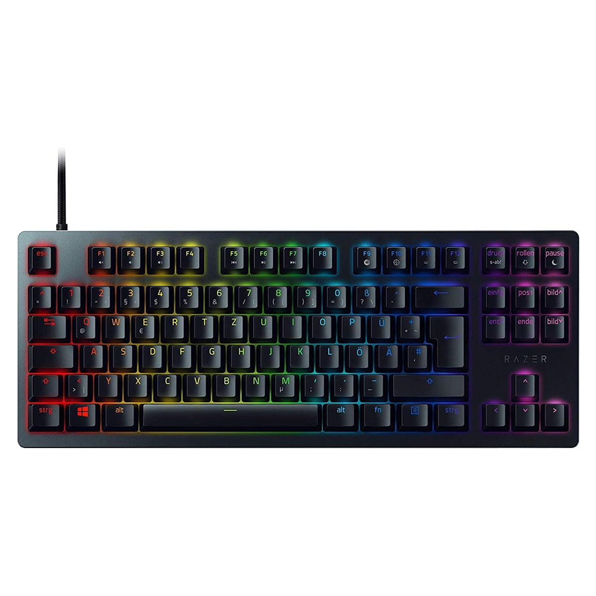 کیبورد استوک گیمینگ ریزر مدل Razer Huntsman Tournament Edition TKL