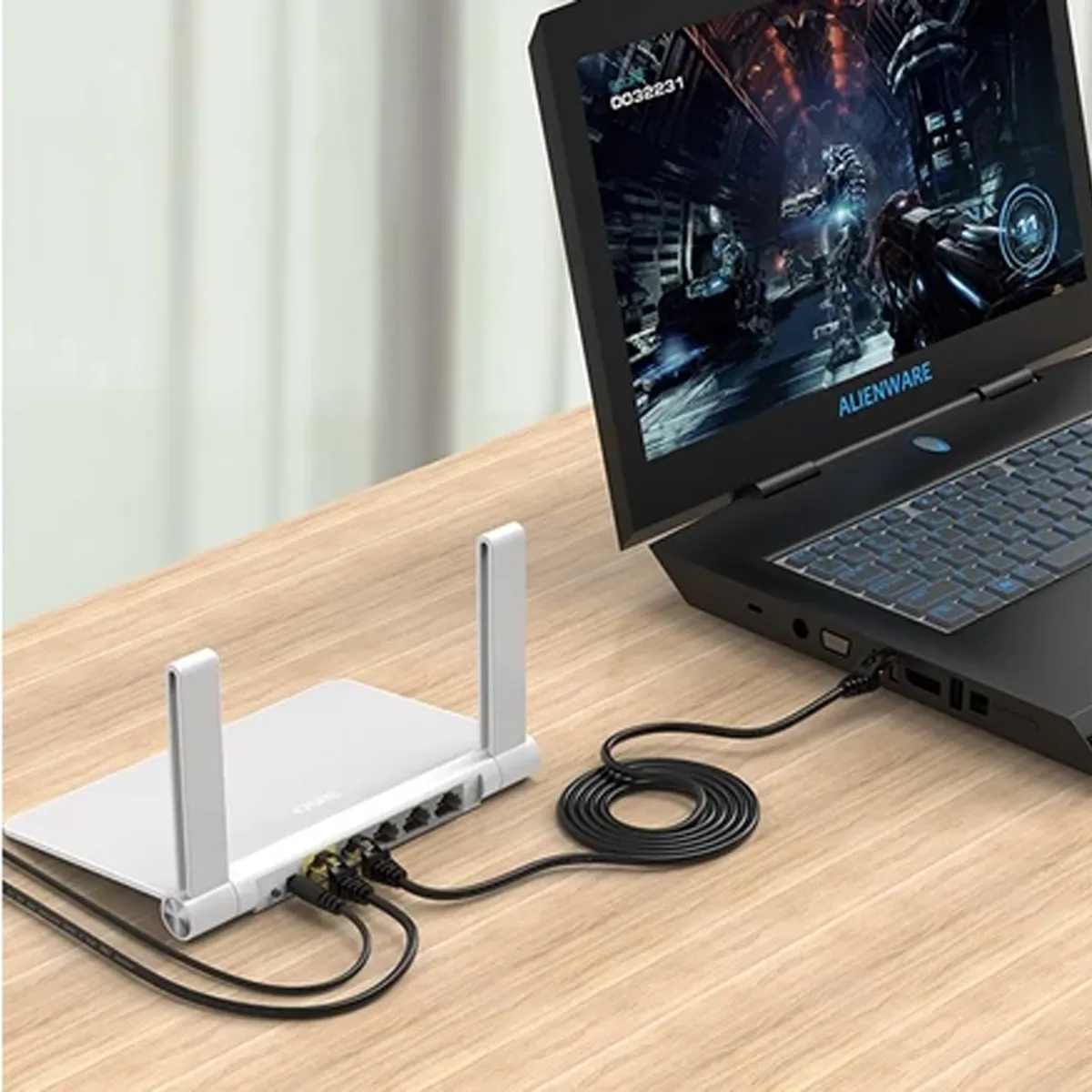 کابل شبکه CAT7 برند اوریکو مدل PUG-C7 طول 2 متر