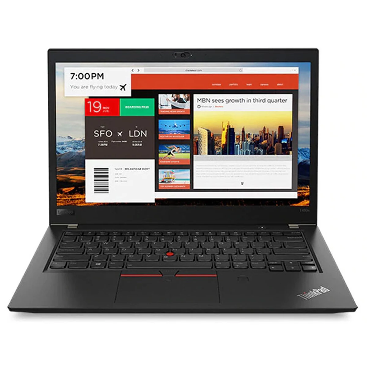 لپ تاپ استوک 14 اینچی لنوو مدل Lenovo ThinkPad T480s Core i7 8650U 8GB 256SSD
