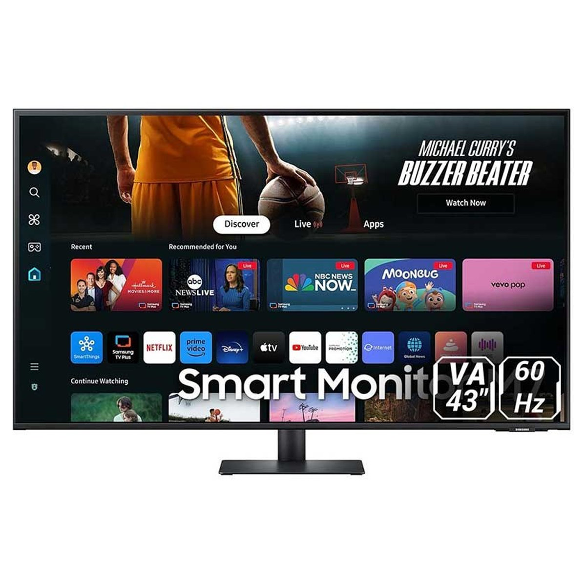 مانیتور استوک اسپیکردار 43 اینچی سامسونگ مدل Samsung M70D