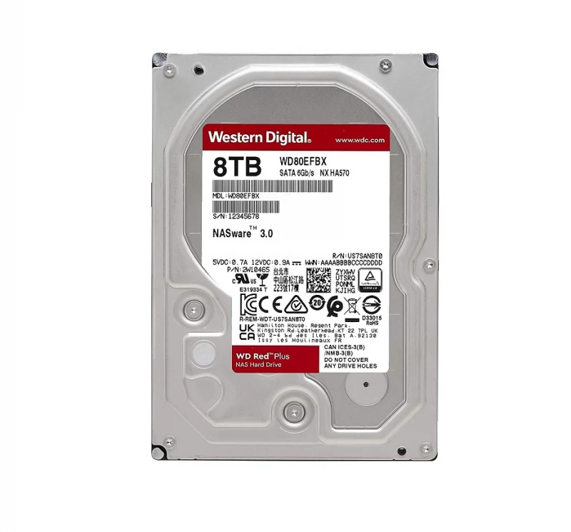 هارد اینترنال استوک وسترن دیجیتال مدل Western Digital Red Edition 8TB