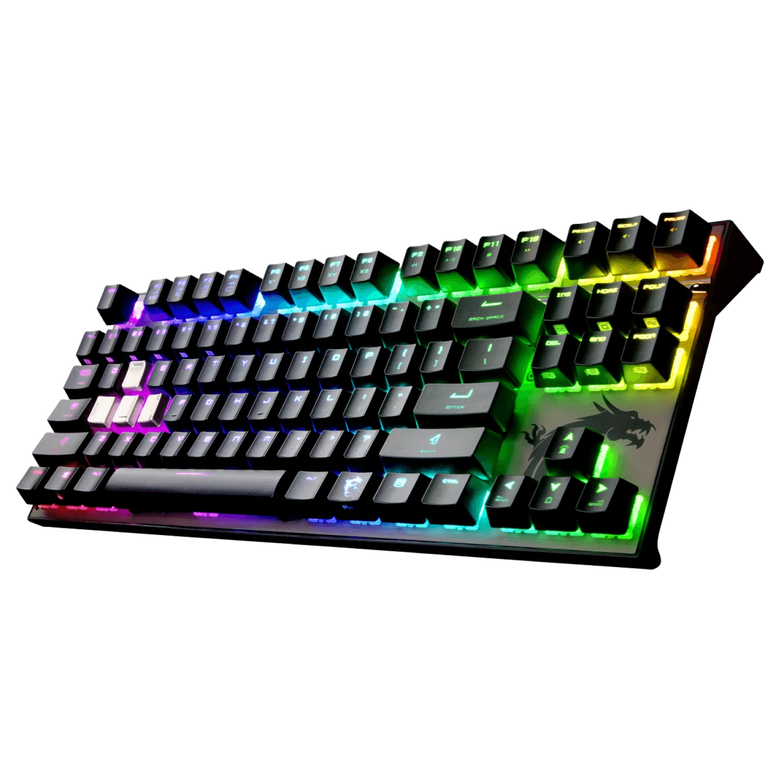 کیبورد استوک گیمینگ ام اس آی مدل MSI Vigor GK70 SILVER