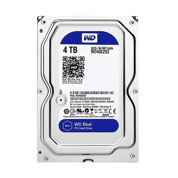 هارد دیسک اینترنال استوک وسترن دیجیتال مدل Western Digital Blue 4TB