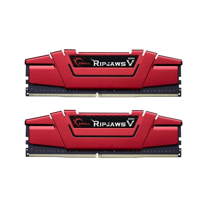 رم دسکتاپ استوک DDR4 دو کاناله 3600 مگاهرتز CL19 جی اسکیل مدل RIPJAWS V Red ظرفیت 32 گیگابایت
