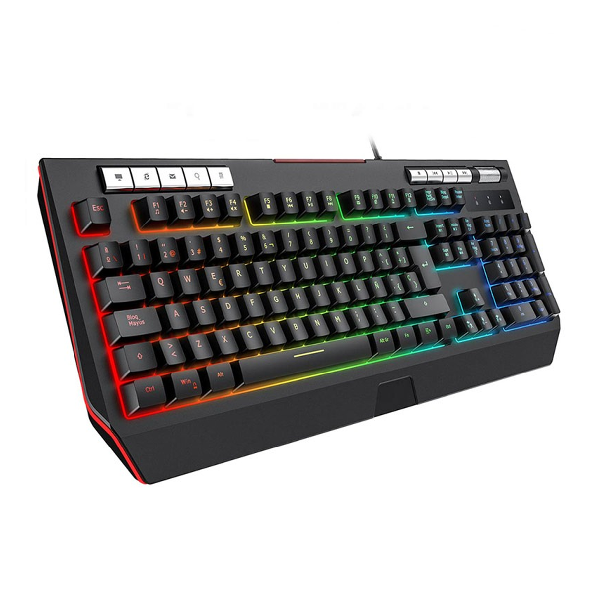 کیبورد استوک گیمینگ وریتی مدل Verity V-KB6132 RGB