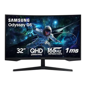 مانیتور استوک خمیده گیمینگ 32 اینچی سامسونگ مدل Samsung Odyssey G5 