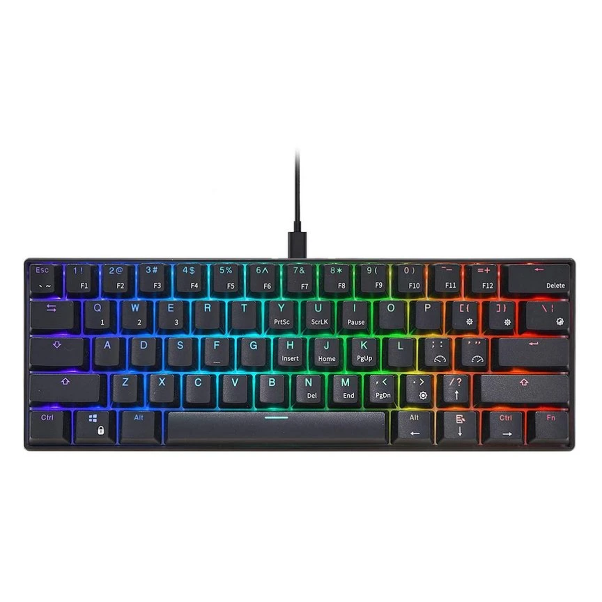 کیبورد استوک گیمینگ رویال کلج مدل Royal Kludge RK61 RGB