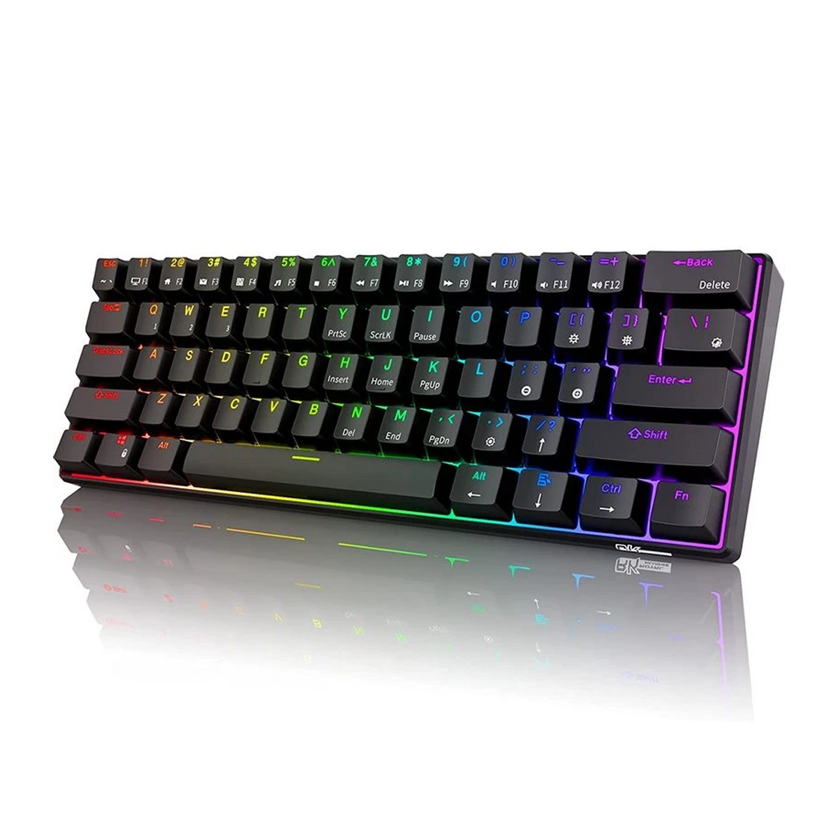کیبورد استوک گیمینگ رویال کلج مدل Royal Kludge RK61 RGB