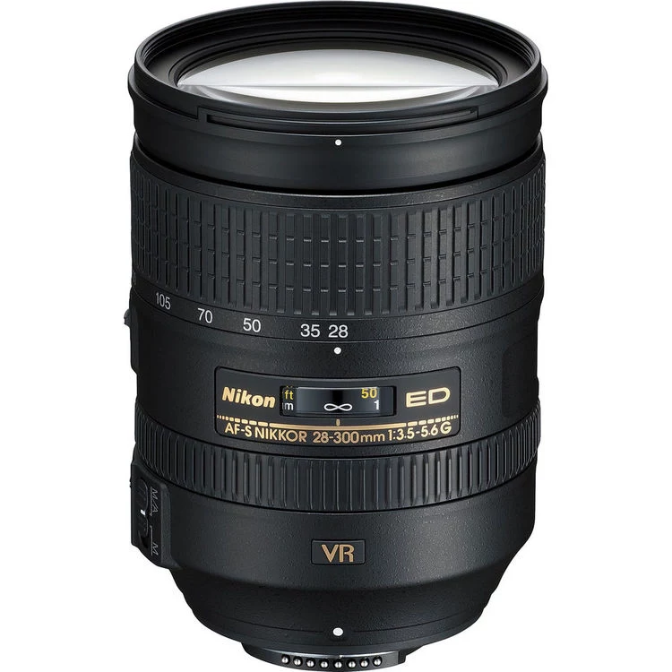 لنز دوربین استوک نیکون مدل Nikon AF-S NIKKOR 28-300mm f/3.5-5.6G ED VR