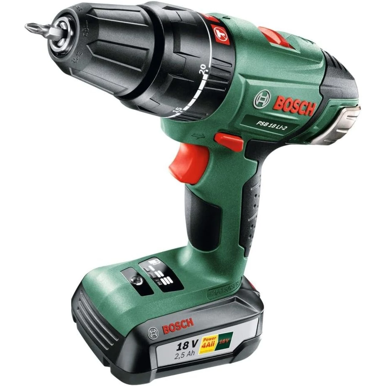 پیچ گوشتی شارژی استوک چکشی بوش مدل Bosch PSB 18 LI-2