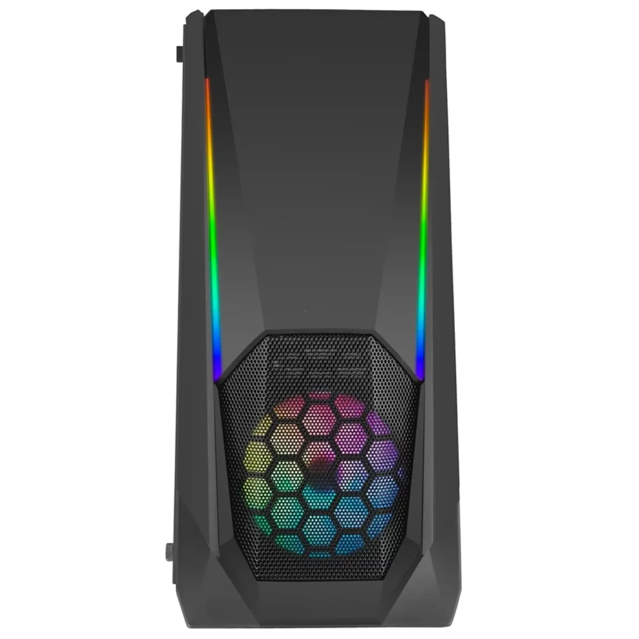کیس کاستوم شده استوک گیمینگ با مادربرد H310 مشخصات Core i3 9100F 16GB 256SSD RX 580 8GB