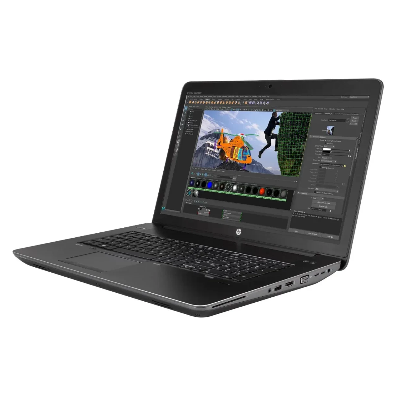 لپ تاپ استوک گرافیک دار 17.3 اینچی اچ پی مدل HP ZBook 17 G4 Core i7 7820HQ 8GB 512SSD P2000 4GB