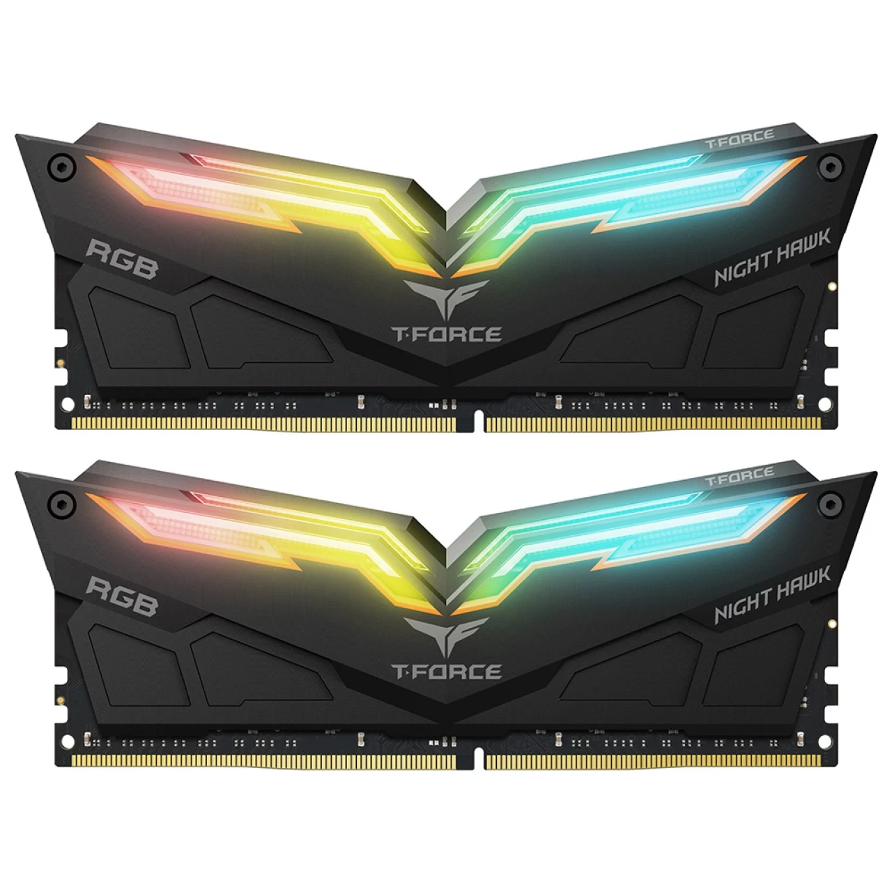 رم دسکتاپ استوک DDR4 دو کاناله 3200 مگاهرتز CL16 تیم گروپ مدل NIGHT HAWK RGB ظرفیت 32 گیگابایت