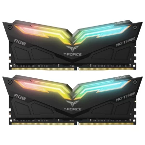 رم دسکتاپ استوک DDR4 دو کاناله 3200 مگاهرتز CL16 تیم گروپ مدل NIGHT HAWK RGB ظرفیت 32 گیگابایت