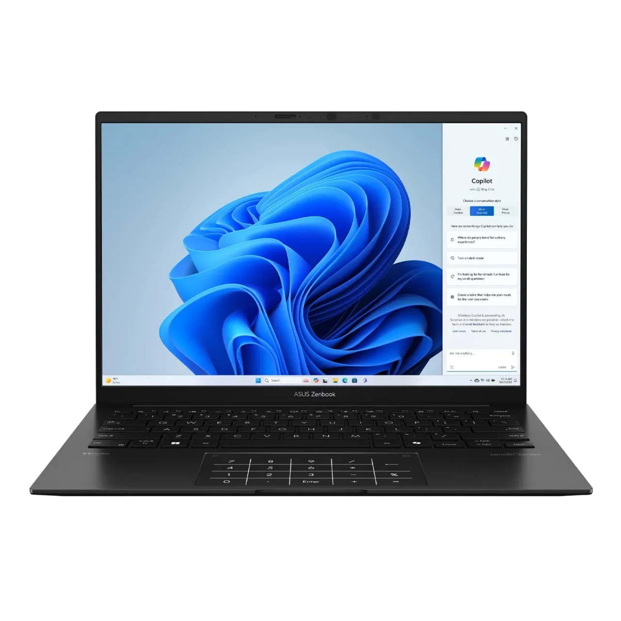 لپ تاپ استوک لمسی 14 اینچی ایسوس مدل Asus Zenbook 14 OLED UM3406HA R7 8840HS 16GB 512SSD