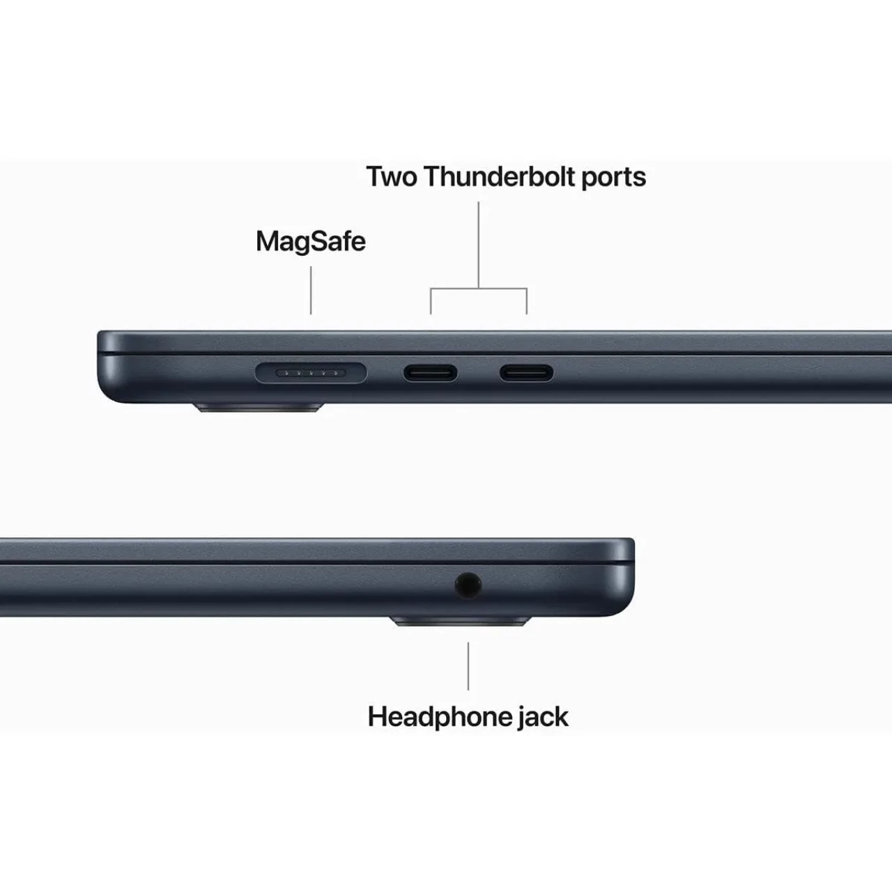 لپ تاپ استوک 15.3 اینچی اپل مدل Apple MacBook Air 2022 M2 8GB 256SSD
