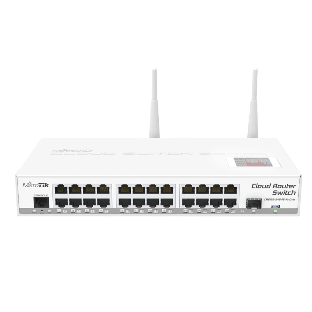 روتر سوئیچ استوک 24 پورت میکروتیک مدل MikroTik CRS125-24G-1S-2HnD-IN