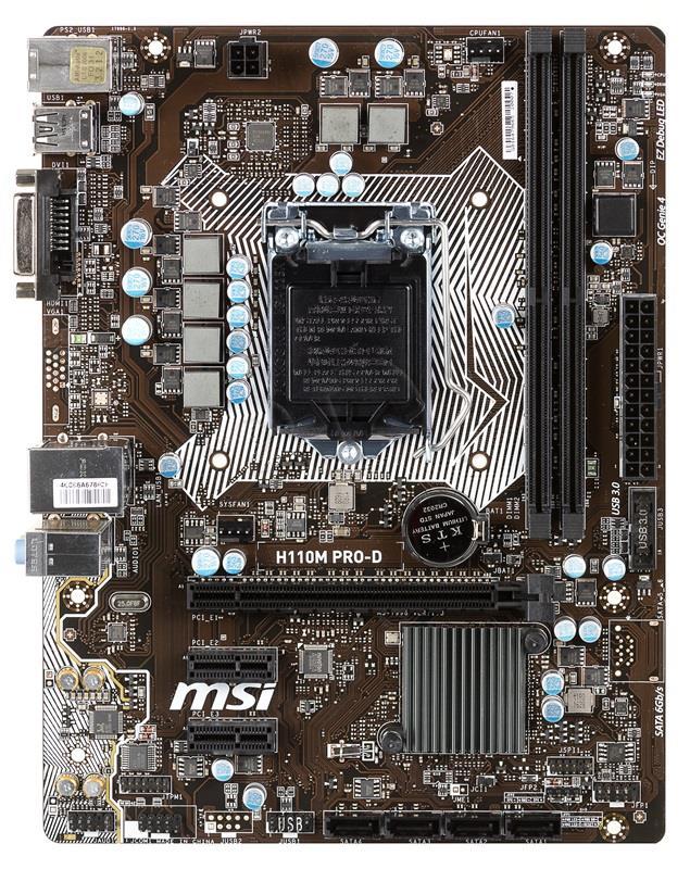 مادربرد استوک ام اس آی مدل MSI H110M DDR4