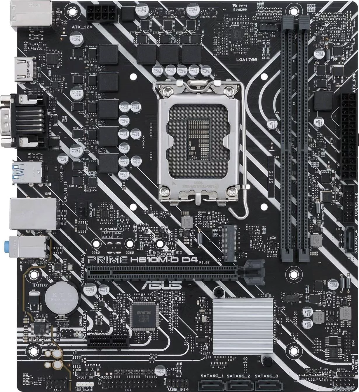 مادربرد استوک ایسوس مدل ASUS H610M DDR4
