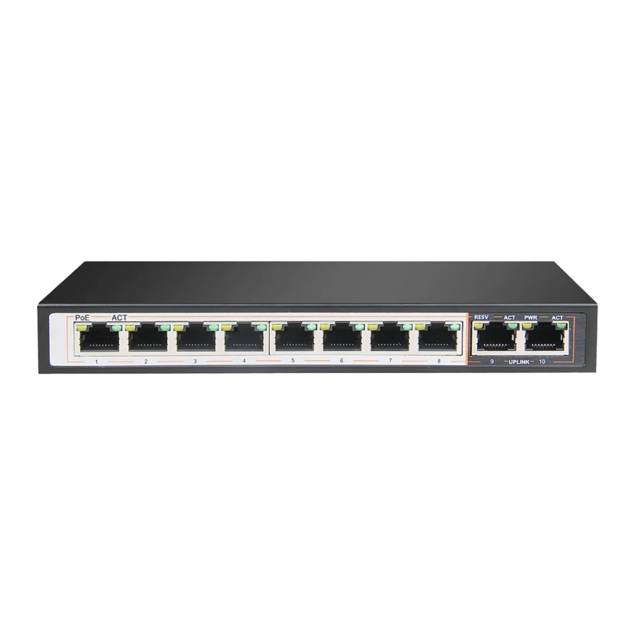 سوئیچ استوک 10 پورت دی لینک مدل D‑Link DGS-F1010P-E