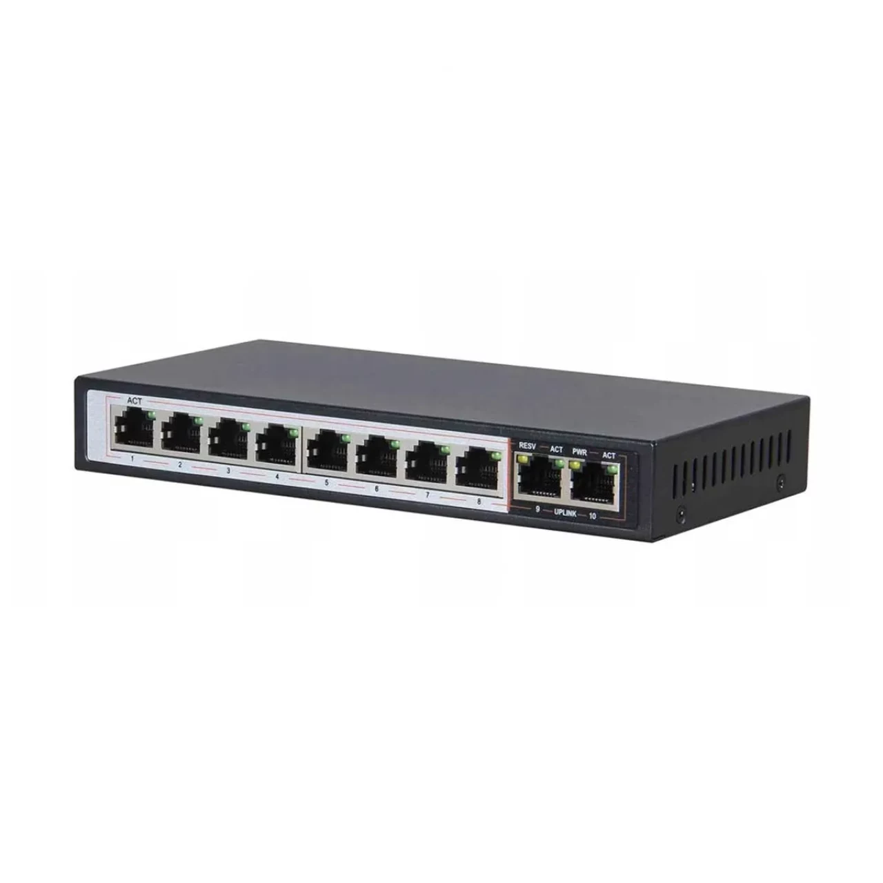 سوئیچ استوک 10 پورت دی لینک مدل D‑Link DGS-F1010P-E