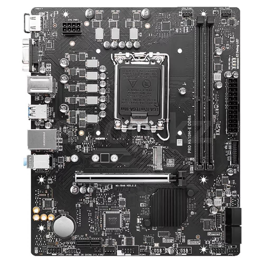 مادربرد استوک ام اس آی مدل MSI H610M DDR4