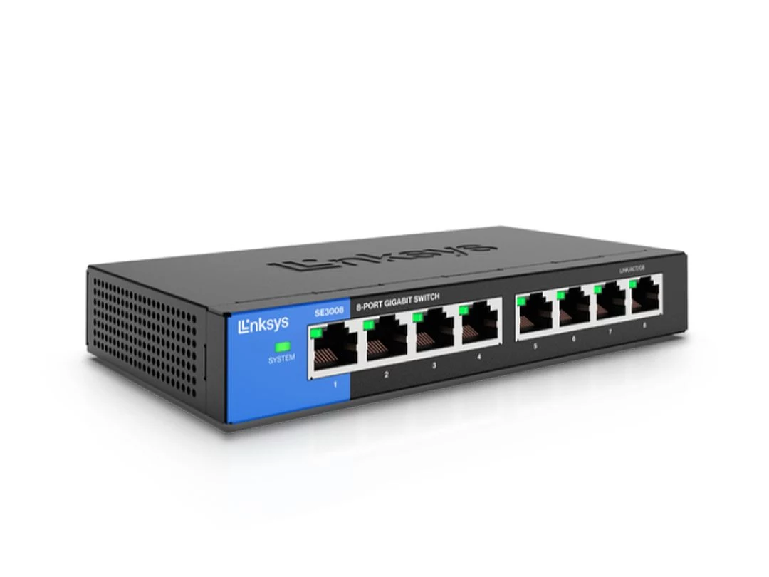 سوئیچ استوک 8 پورت لینک‌سیس مدل Linksys ES3008