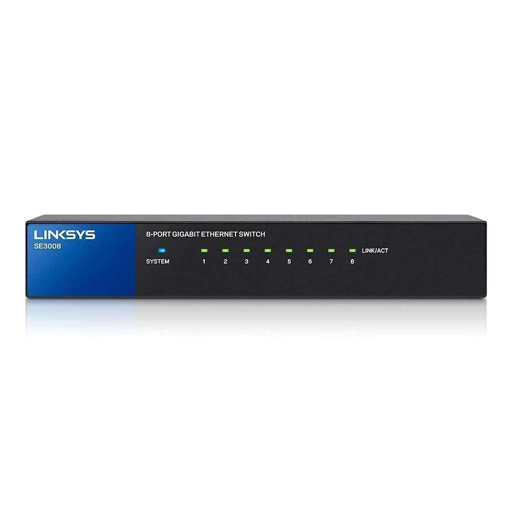 سوئیچ استوک 8 پورت لینک‌سیس مدل Linksys ES3008