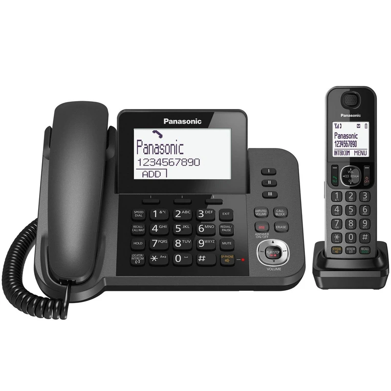 تلفن استوک باسیم و بی‌سیم پاناسونیک مدل Panasonic KX-TGF320