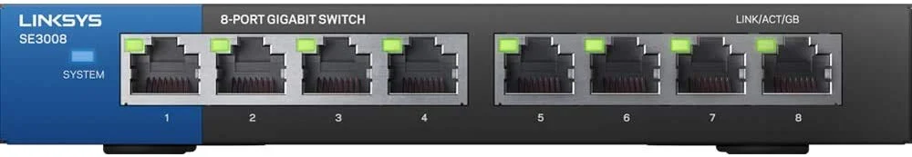 سوئیچ استوک 8 پورت لینک‌سیس مدل Linksys ES3008