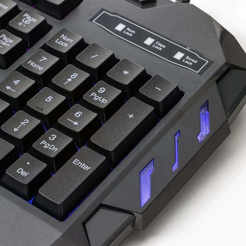 کیبورد استوک گیمینگ هیسکا مدل Hiska HX-KEG400 RGB